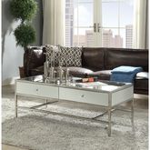 Weigela Coffee Table in Mirror & Chrome